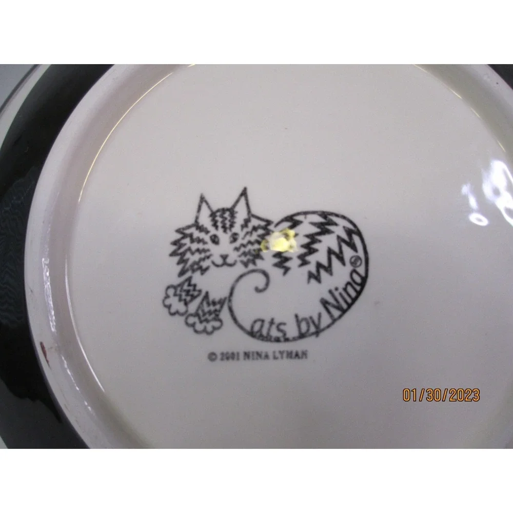 CATS by Nina Hand Painted Green Eyed 